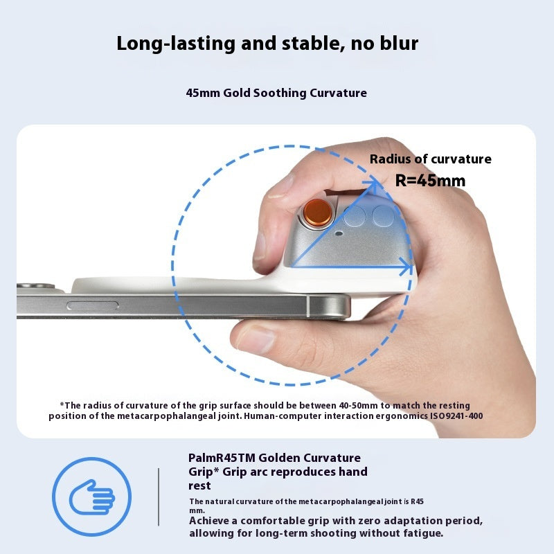 TELESIN Fun Shot Magnetic Phone Camera Grip With Magnetic Selfie Light