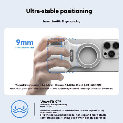TELESIN Fun Shot Magnetic Phone Camera Grip With Magnetic Selfie Light