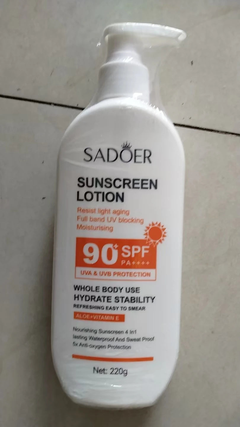 SPF 90+ Whitening Sunscreen | Deep Hydration, UV Protection & Anti-Aging Care