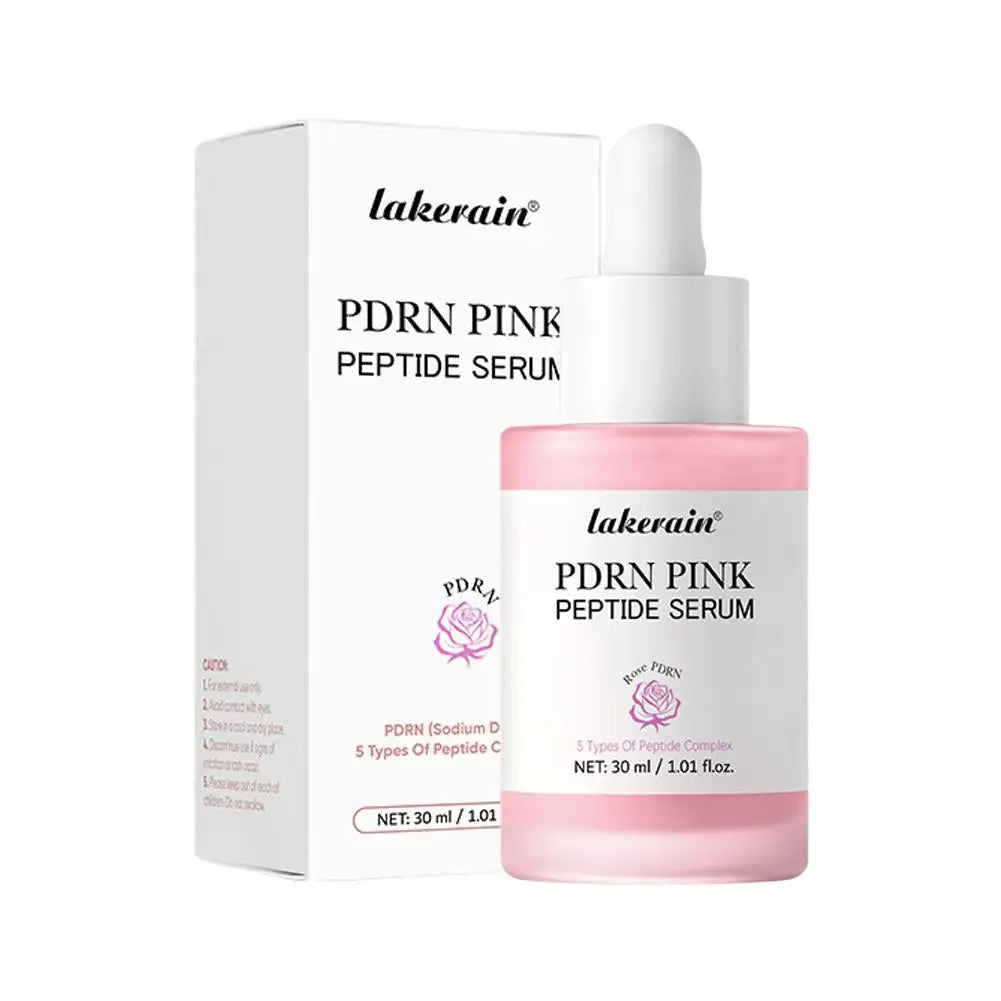 PDRN Pink Peptide Serum, Pink Glow Serum, Peptide Niacinamide Hydrating  Moisturizing Firming,Uneven Skin Tone,Korean Skin Care