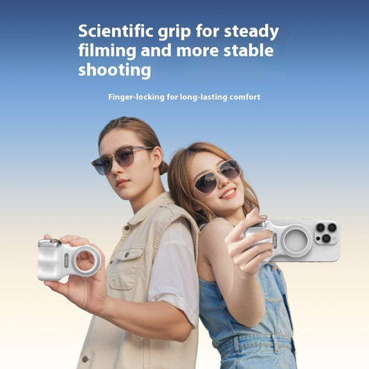 TELESIN Fun Shot Magnetic Phone Camera Grip With Magnetic Selfie Light